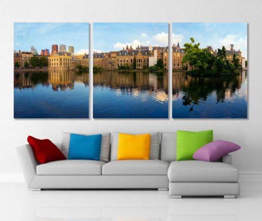 The Hague Panoramic Canvas Print The Hague Canvas Art The Hague Photo Skyline The Hague Wall Art The Hague Print Netherlands Wall Art