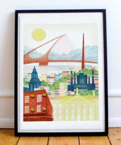 Dublin Print | Irish Print | Dublin Poster | Dublin Wall Art | Travel Poster
