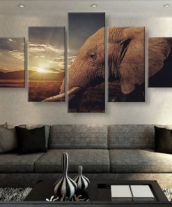 Elephant Canvas Art, Elephant Canvas Painting, Elephant Gaze Large Canvas Art, Elephant Wall Art, Elephant Canvas Print Framed