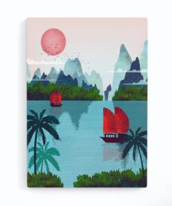 Vietnam Print | Canvas Wall Art | Ho Chi Minh Print | Halong Bay | Vietnam Wall Art
