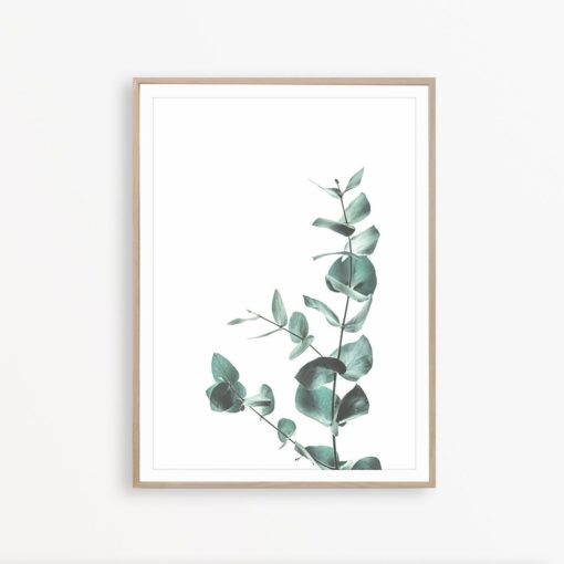 Eucalyptus Print Art Mint Green Wall Art Botanical Poster Eucalyptus Leaf Print Modern Home Decor Minimal Art Plant Print Greenery Wall Art