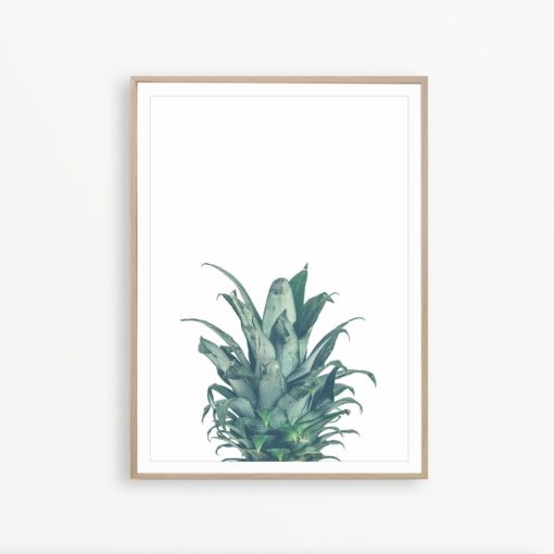 Pineapple Print Tropical Printable Plant Wall Decor Pineapple Wall Art Mint Green Decor Beach Decor Art Plant Poster Tropical Photography