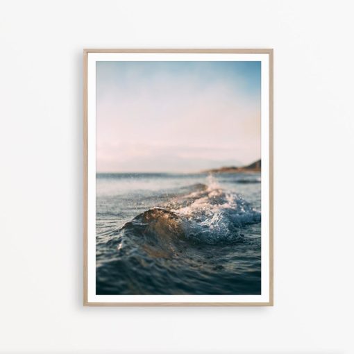 Beach Print Ocean Decor Beach Wall Art Surf Print Ocean Photography Coastal Print Ocean Print Wave Print Pink Wall Art Surfing Art Ocean Art