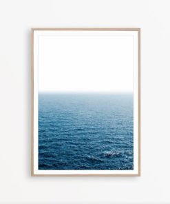Sea Print Modern Wall Art Ocean Photography Coastal Wall Art Water Print Navy Blue Wall Decor Scandinavian Print Ocean Poster Coastal Print