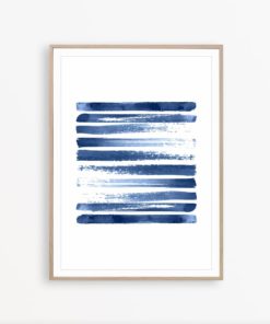 Abstract Art Print Scandinavian Art Navy Blue Art Indigo Wall Art Scandinavian Modern Art Scandinavian Poster Modern Print Abstract Wall Art
