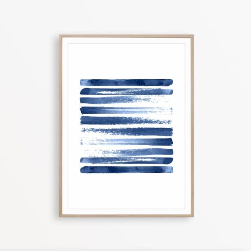 Abstract Art Print Scandinavian Art Navy Blue Art Indigo Wall Art Scandinavian Modern Art Scandinavian Poster Modern Print Abstract Wall Art