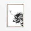Highland Cow Print Nordic Decor Highland Cow Poster Scandinavian Wall Art Farmhouse Printable Farm Animal Print Scandinavian Decor Cow Art