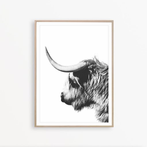 Highland Cow Print Nordic Decor Highland Cow Poster Scandinavian Wall Art Farmhouse Printable Farm Animal Print Scandinavian Decor Cow Art