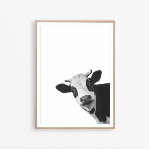 Black and White Cow Print Farm House Decor Cow Art Cow Printable Cow Wall Art Farmhouse Decor Cow Poster Farmhouse Printable Cow Decor