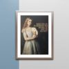 Alice in Wonderland poster print quote wall art home decor birthday party disney gifts for her him canvas cheshire cat we are all mad here