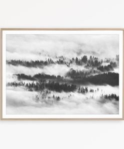 Scandinavian Print Forest Printable Black and White Poster Forest Art Print Nature Photography Forest Wall Art Black and White Wall Decor