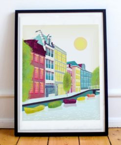 Amsterdam Wall Art | Amsterdam Poster | Bloemgracht | Cityscape Wall Art | CODE: AMS1PP