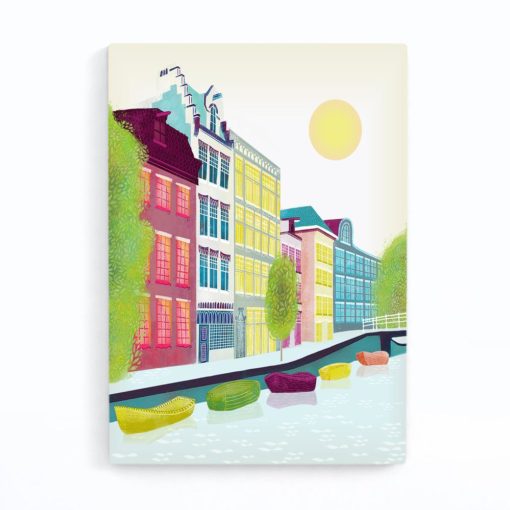 Amsterdam Print | Amsterdam Wall Art | Amsterdam Canal Print | Bloemgracht Print | Amsterdam Canal Art | Amsterdam Cityscape Print