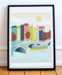 Amsterdam Wall Art | Amsterdam Poster | Dutch Canals | Cityscape Wall Art | CODE: AMS2PP
