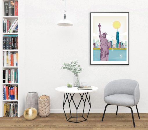 Statue of Liberty Print | Statue Of Liberty Wall Art | New York Print | NYC Print