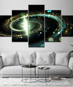 Universe Wall Art,  Galaxy Canvas Art, Solar System Wall Decor, Milky Way Canvas Set, Split Canvas, Multi Panel, Large Framed Poster