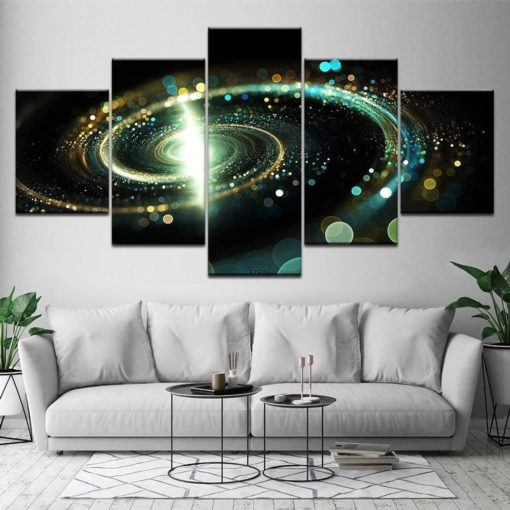 Universe Wall Art,  Galaxy Canvas Art, Solar System Wall Decor, Milky Way Canvas Set, Split Canvas, Multi Panel, Large Framed Poster