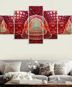 Buddha Spiritual Peaceful Dharma Meditation Nirvana 5 Piece Canvas Home Decor Buddhism Buddhist Zen Wall Art Print Panel Poster Wall Hanging