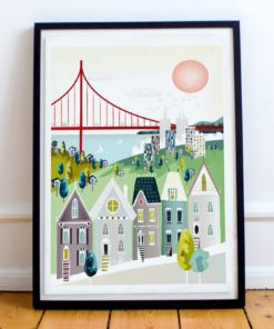 San Francisco Art | California Wall Art | Golden Gate Bridge | Travel Gallery Wall