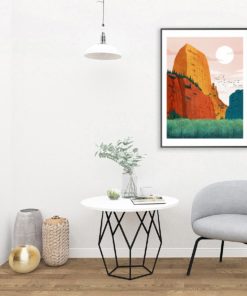 Zion Poster | Utah Art | National Park Art | Travel Poster | National Park Print