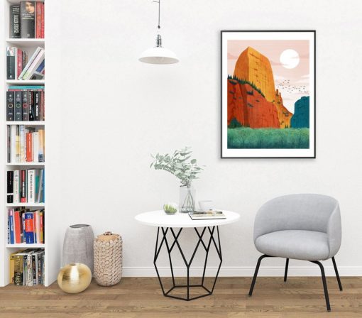 Zion Poster | Utah Art | National Park Art | Travel Poster | National Park Print