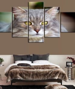 Cat Canvas Art, Cat Wall Decor,Multi Panels Cat Canvas Print, Split Canvas, Framed Wall  Decor, Home Decor, Mural, Gift for Cat Lover