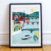 Prague Print | Prague Art | St. Charles Bridge | City Skyline Art