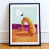 Arches Print | Utah Wall Art | National Park | US Travel Poster
