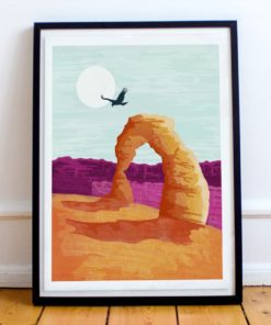 Arches Print | Utah Wall Art | National Park | US Travel Poster