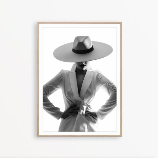 Fashion Wall Art Fashion Print Black and White Photo Salon Decor Wall Art Fashion Poster Fashion Wall Decor Model Poster Fashion Photography