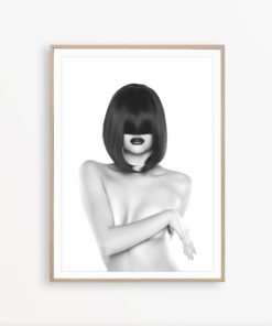 Fashion Model Wall Art Fashion Print Black and White Photography Fashion Wall Art Fashion Poster Sexy Erotic Art Nude Art Fashion Wall Decor
