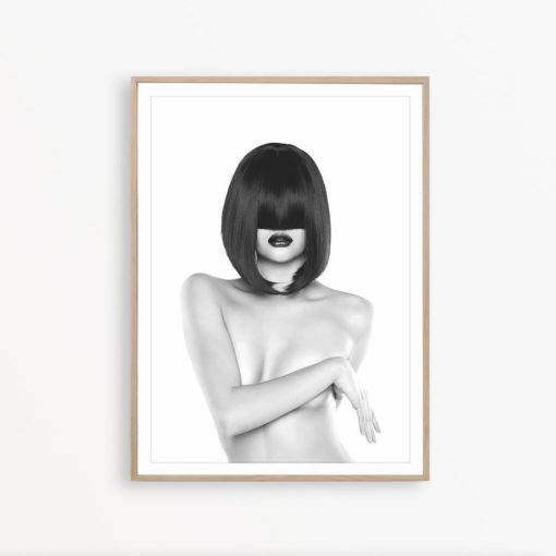 Fashion Model Wall Art Fashion Print Black and White Photography Fashion Wall Art Fashion Poster Sexy Erotic Art Nude Art Fashion Wall Decor