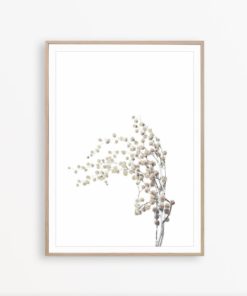 Dried Flower Art Print Farmhouse Wall Decor Botanical Print Art Minimalist Wall Art Flower Poster Rustic Home Decor Farmhouse Printable Art