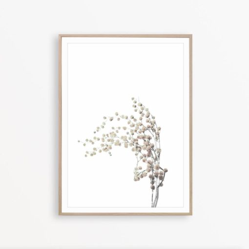 Dried Flower Art Print Farmhouse Wall Decor Botanical Print Art Minimalist Wall Art Flower Poster Rustic Home Decor Farmhouse Printable Art