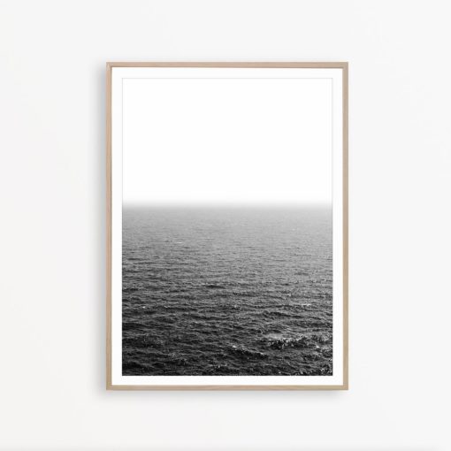 Black and White Ocean Print Modern Print Art Ocean Photo Coastal Wall Art Scandinavian Print Ocean Poster Modern Home Decor Ocean Wall Art