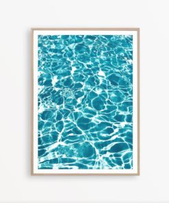 Water Print Blue Ocean Print Turquoise Decor Ocean Wall Art Ocean Poster Coastal Decor Water Art Beach Poster Light Blue Wall Art Beach Art