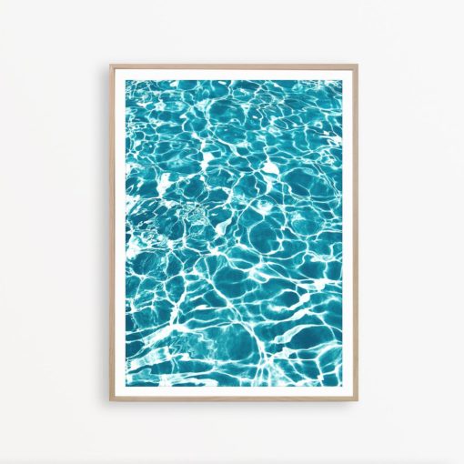 Water Print Blue Ocean Print Turquoise Decor Ocean Wall Art Ocean Poster Coastal Decor Water Art Beach Poster Light Blue Wall Art Beach Art