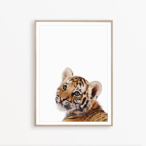 Tiger Wall Art Tiger Nursery Print Baby Animal Print Tiger Cub Print Tiger Printable Kids Room Wall Art Tiger Poster Jungle Animal Print