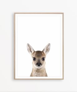 Baby Deer Print Woodland Deer Forest Animal Art Deer Nursery Decor Baby Deer Printable Deer Wall Art Baby Animal Deer Poster Woodland Print
