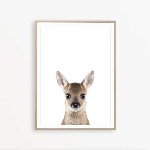 Baby Deer Print Woodland Deer Forest Animal Art Deer Nursery Decor Baby Deer Printable Deer Wall Art Baby Animal Deer Poster Woodland Print