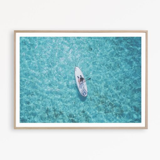 Surf Print Ocean Wall Art Surfer Print Surf Decor Surf Art Surfboard Wall Art Ocean Poster Aerial Ocean Art Surf Photography Surfboard Print