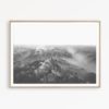 Black and White Landscape Print Scandinavian Print Foggy Mountain Print Foggy Landscape Wall Art Nature Poster Mountain Photography Print