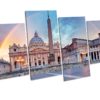 Vatican Italy Rome 4 Panel Box Framed Canvas Wall Art picture Print