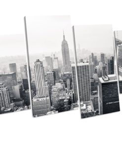New York Black And White Canvas picture Print