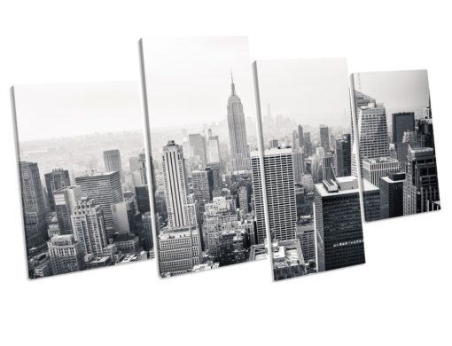 New York Black And White Canvas picture Print