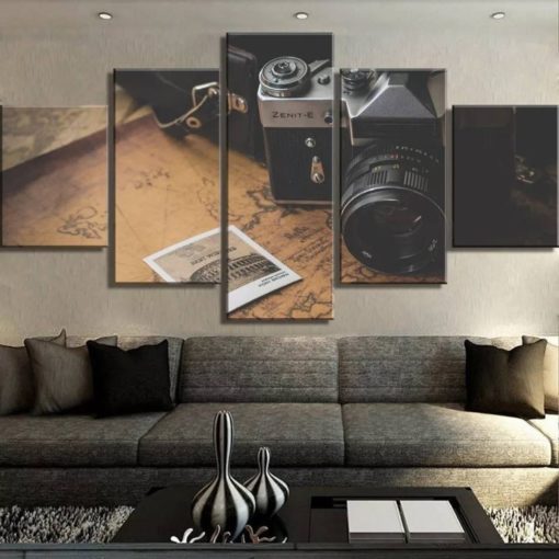 Camera Wall Art, Photography, polaroids, Vintage Camera Canvas Set, Large Wall Art, Office, Home Decor, Photography Lover Gift