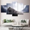 Wolf Wall Art, Wolf by the Moonlight, Canvas Set, Wall Decor, Extra Large Wall Art, Home  Decor, Living Room Artwork, Wolf Lover Gift