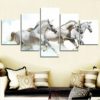 White Horses Wall Art, Canvas Art, Wall Decor, Living room Decor, Multi Panel Decor,  Horse Lover Gift