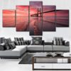 Vasco Da Gama Bridge Wall Art, Lisbon Canvas Art, Portugal Wall Art, Split Canvas, Large Canvas Set, Multi Panel, Framed Poster, Home Decor