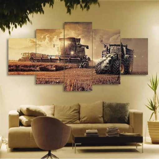 The Harvest Canvas Wall Art, Farm Landscape, Fields, Rustic Wall Decor,  Artwork for Home, Barn Decor, Home Wall Canvas,  Housewarming Gift